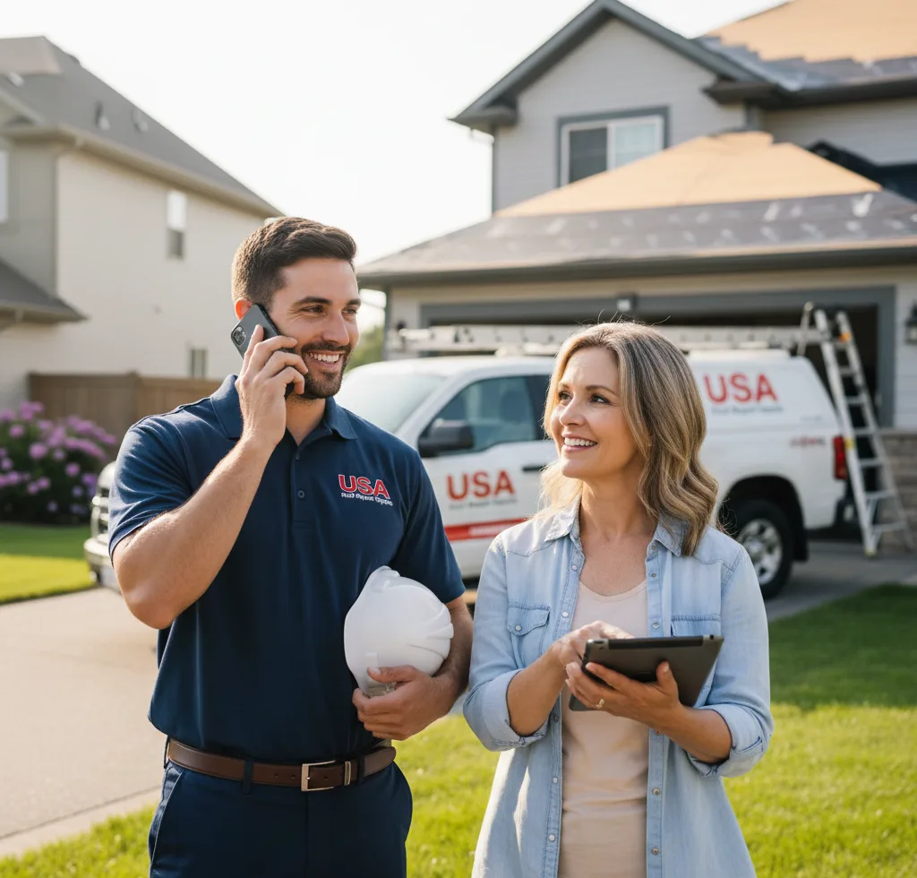 USA Roof Repair Experts customer support in Taylorville